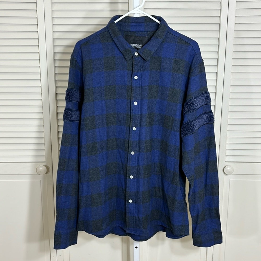 Mostly Heard Rarely Seen Checkered Flannel Shirt 2XL
